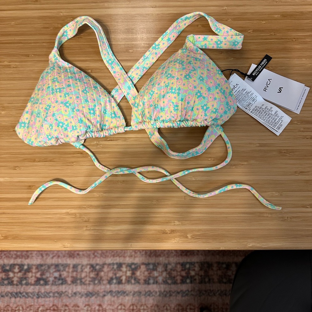 RVCA Floral Bikini Top